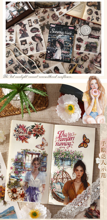 S-11 ZABC Cross-Border Honey Glaze Fragrance Series Sticker Book 8Style