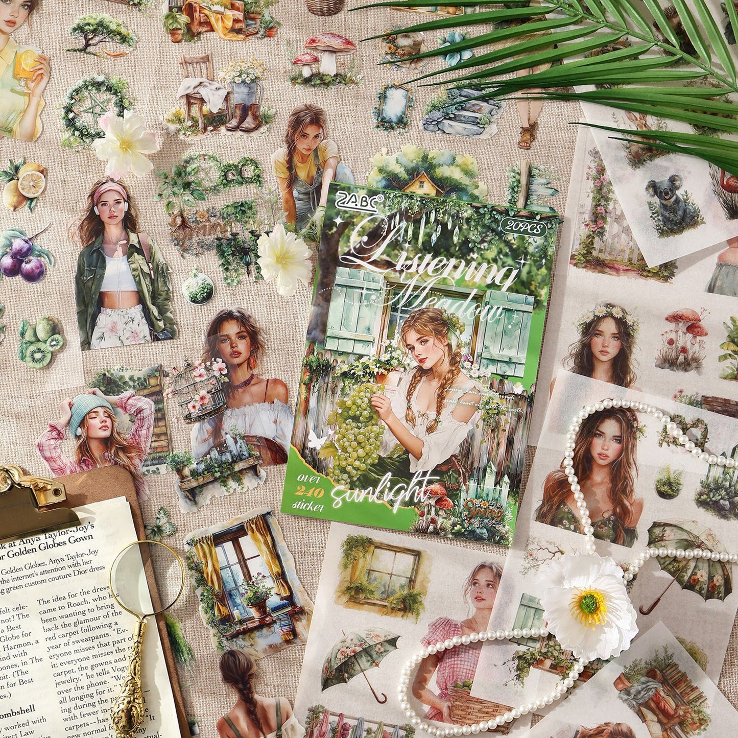 S-11 ZABC Cross-Border Honey Glaze Fragrance Series Sticker Book 8Style