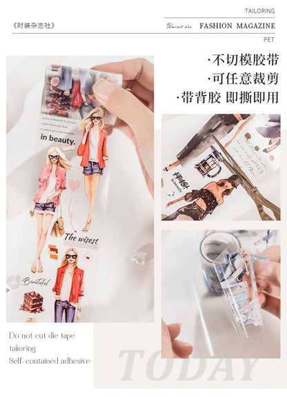 S-45 Fashion Magazine Series PET Tape for Character 6Style