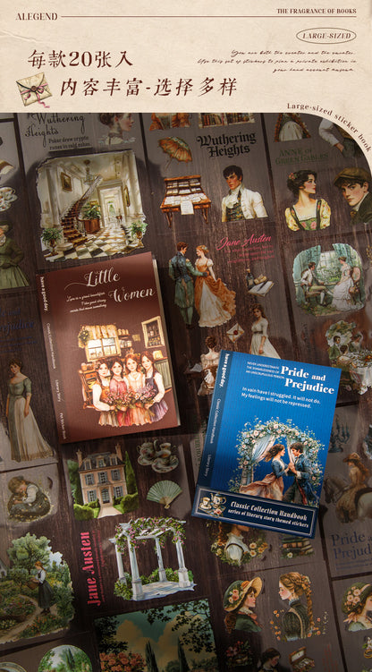 S-14 Masterpiece Collection Handbook Series Literary Story Theme Stickers 6Style