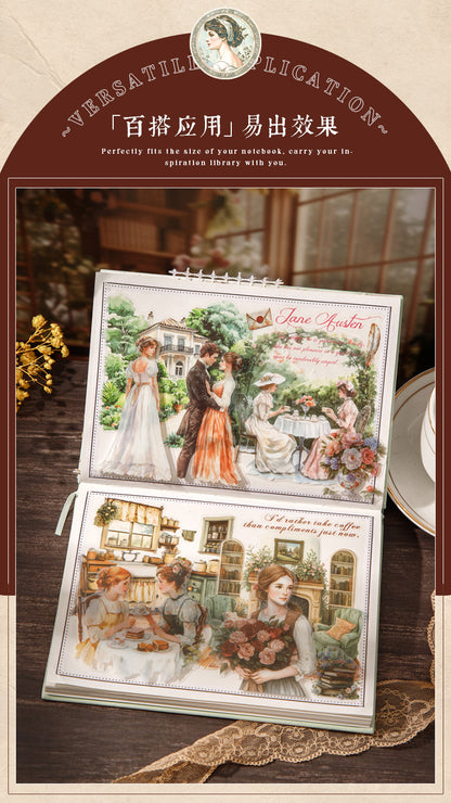 S-14 Masterpiece Collection Handbook Series Literary Story Theme Stickers 6Style