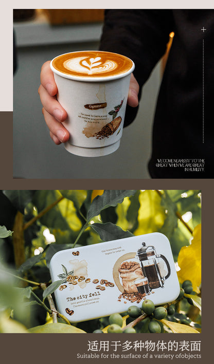 S-22 Coffee Transfer Sticker Hazy Coffee Fragrance Dream Series  6Style