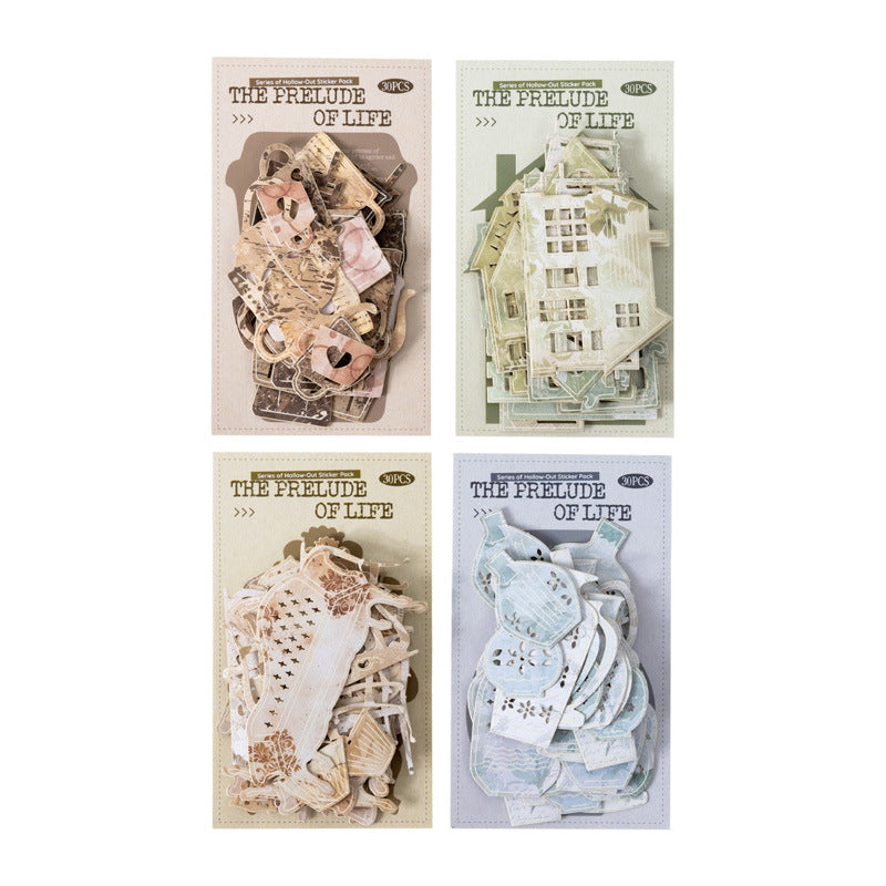 S-23 Prologue to Life Series Home Theme Hollow Sticker 4Style