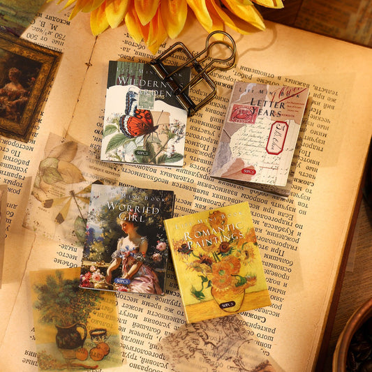 P-12 Ancient Forest Sulfuric Acid Paper Material Pack Life mini Book Series
