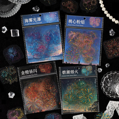 S-16 Dark Phantom PET Sticker package Gorgeous Fireworks Painting Series
