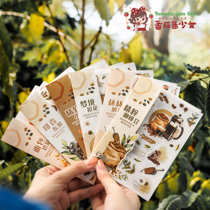 S-22 Coffee Transfer Sticker Hazy Coffee Fragrance Dream Series  6Style