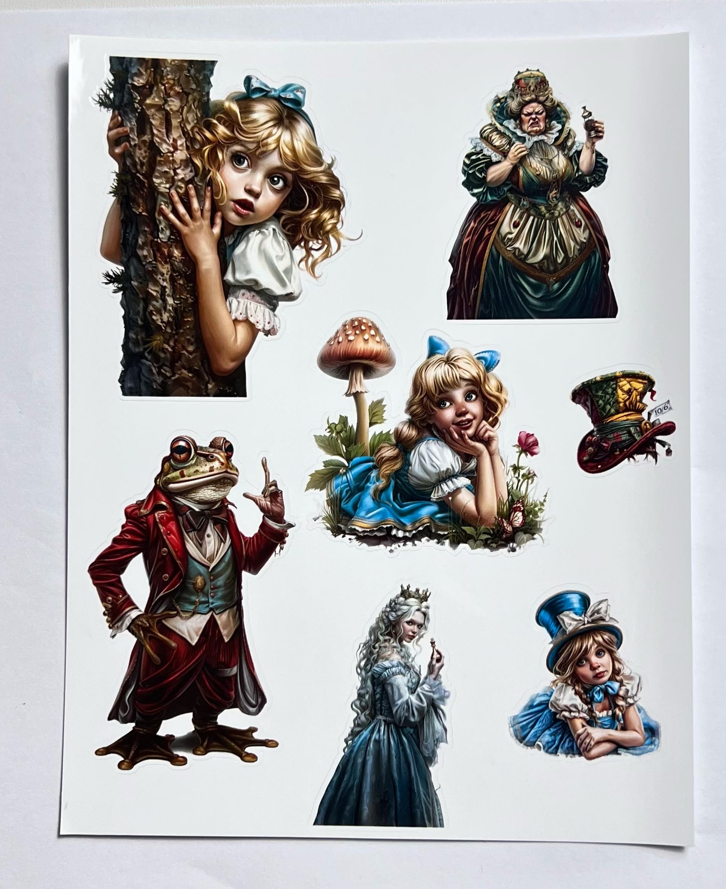 S-82 Alice sticker (glossy paper precut sticker) 14*18cm each piece