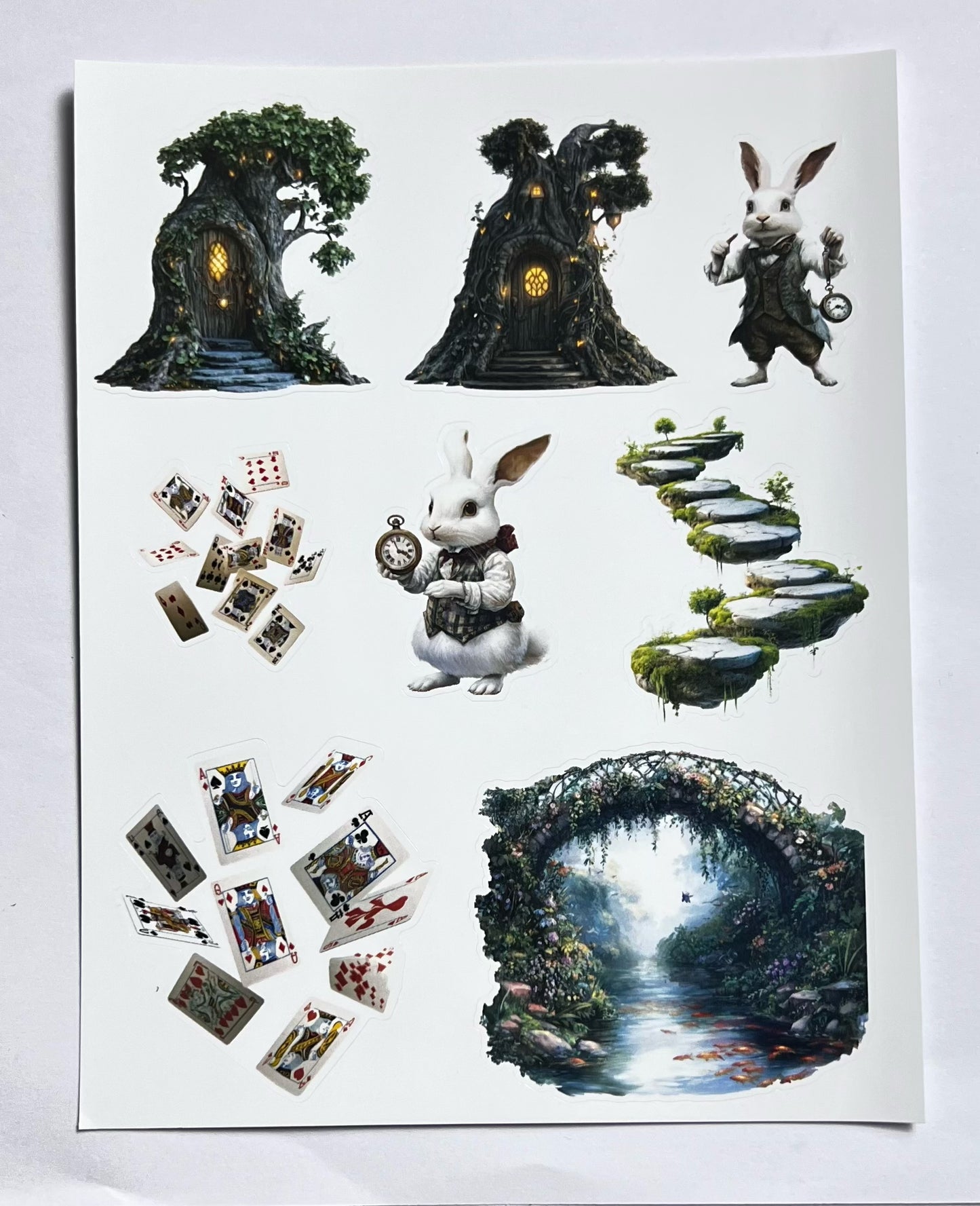 S-82 Alice sticker (glossy paper precut sticker) 14*18cm each piece