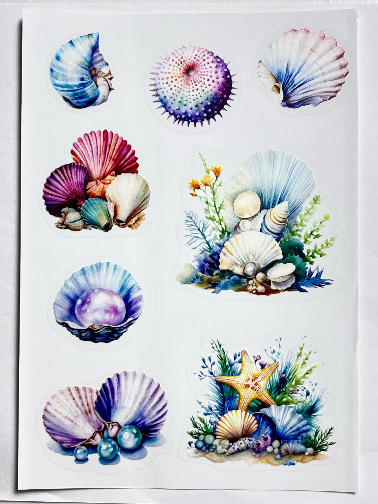 S-9 Underwater world/mermaid Stickers (pet precut sticker) 14*20cm each piece